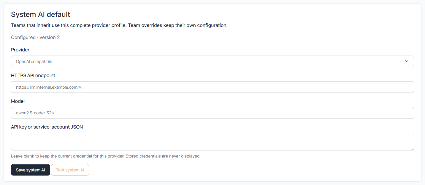 ScanSuite system AI default