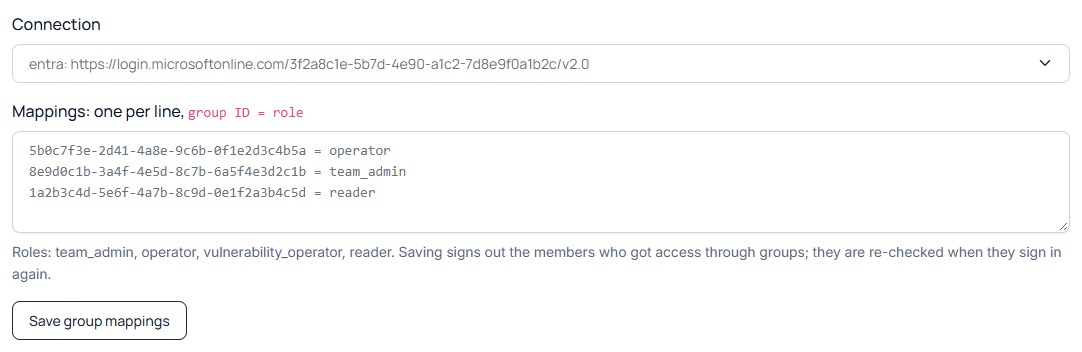 ScanSuite directory group mappings