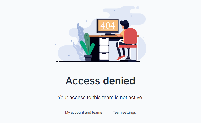 ScanSuite access denied page