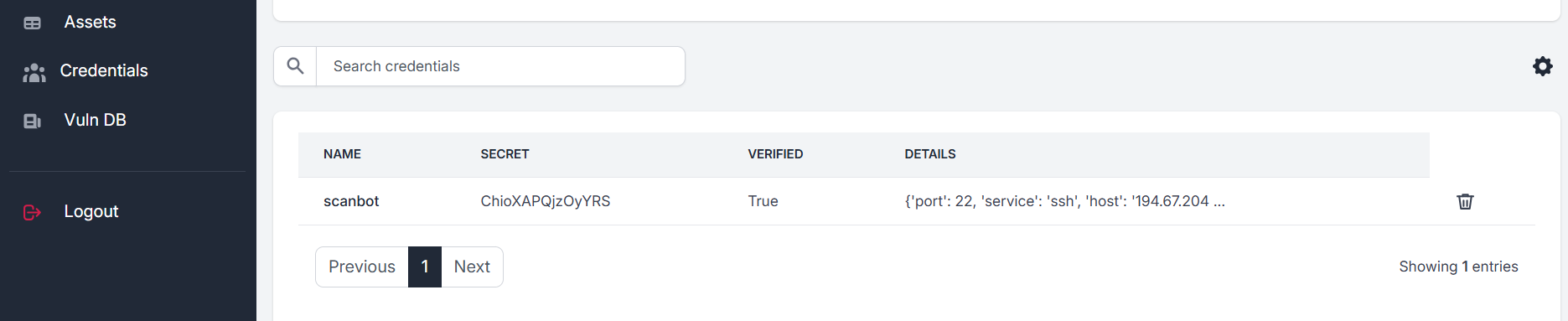 Verified credentials