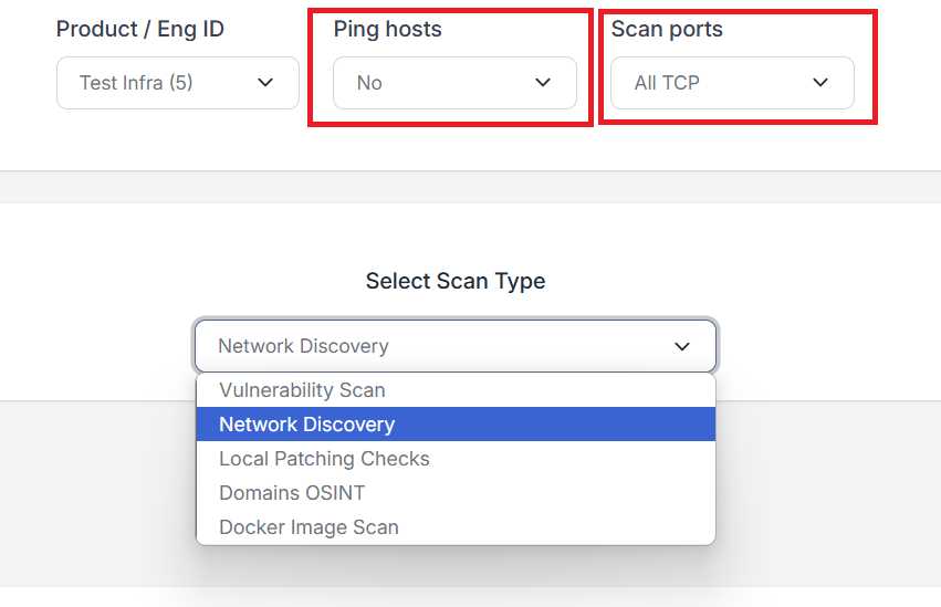 Network discovery options