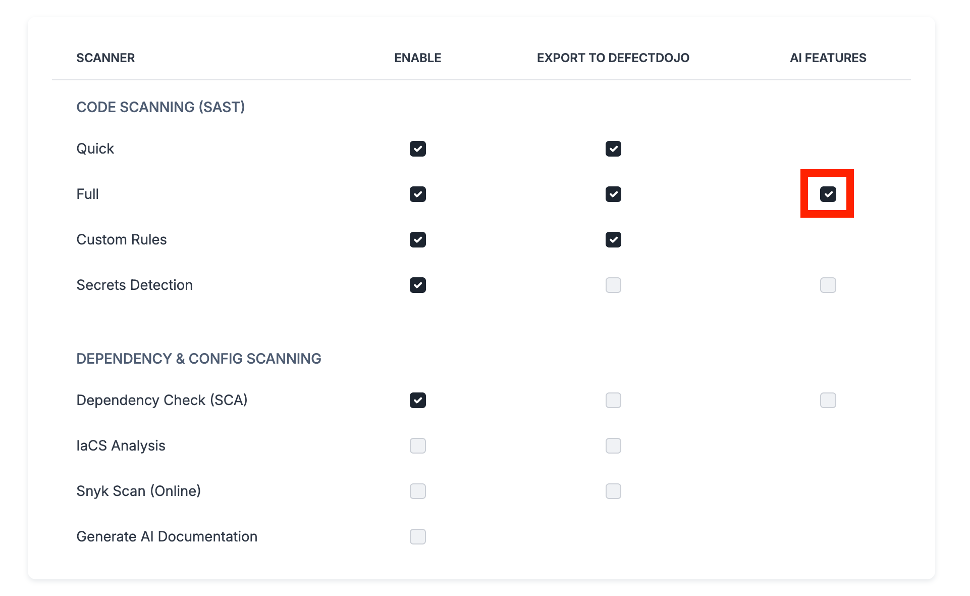 ScanSuite AI provider settings